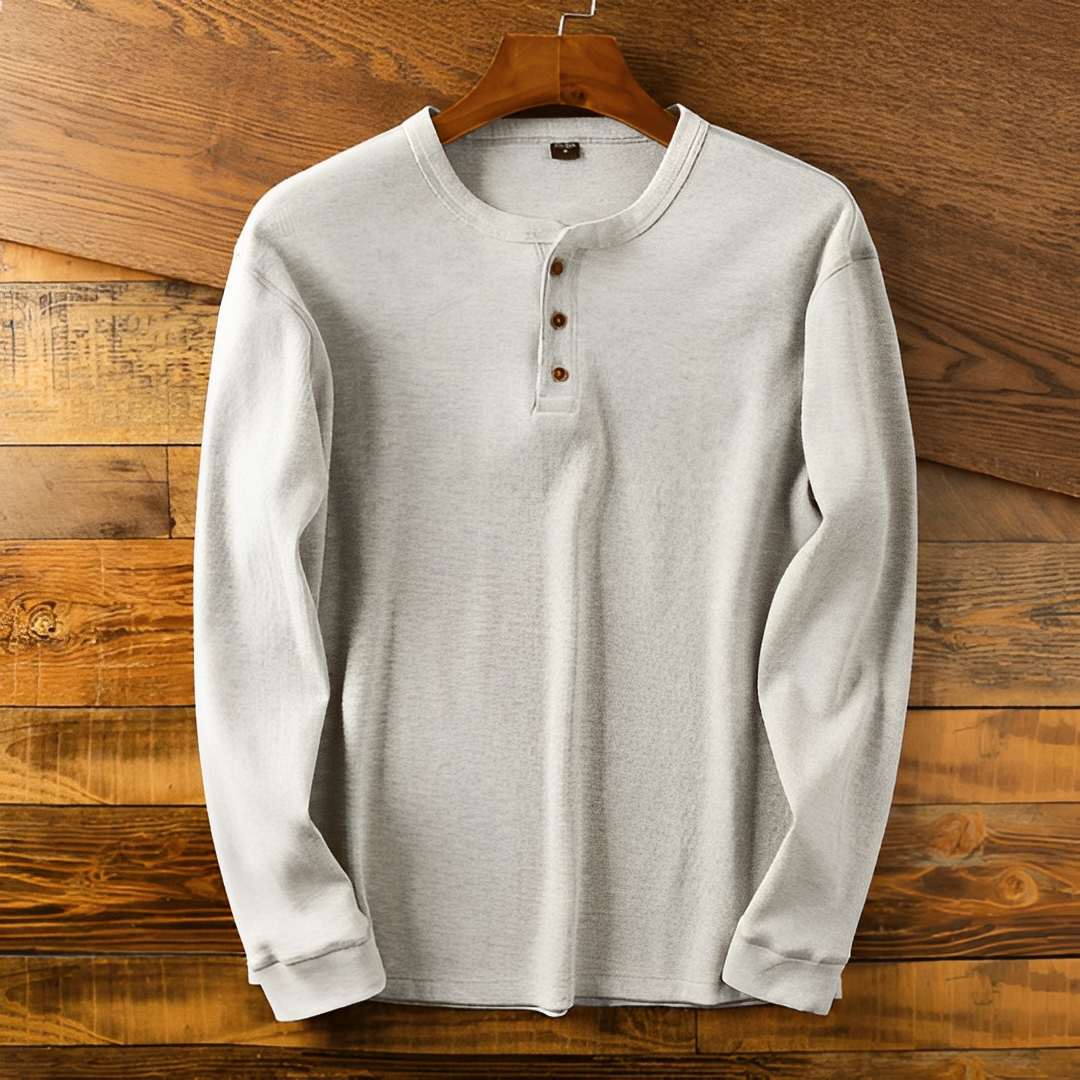 Langarmhemd Herren | Knopfleiste & Zeitloser Look