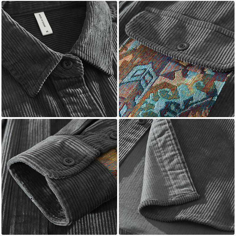 Langarmhemd Herren | Vintage Look & Robuste Verarbeitung