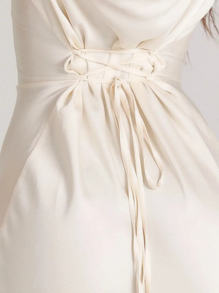 Langärmliges Maxikleid Damen | Figurbetonter Schnitt & Eleganter Fall