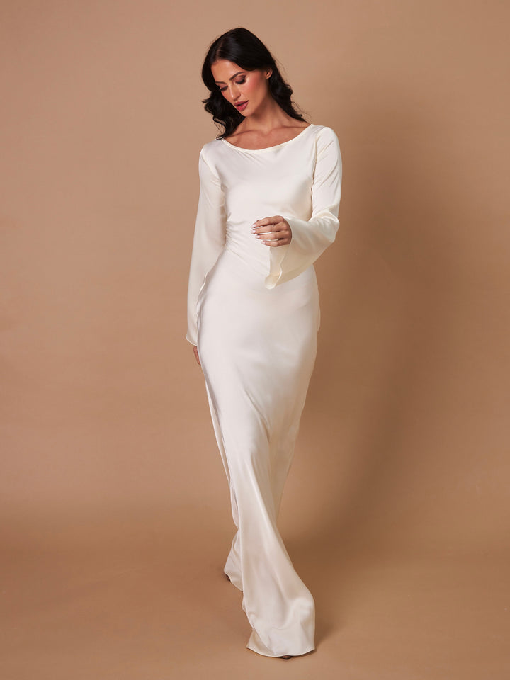 Langärmliges Maxikleid – Eleganz für jeden Anlass