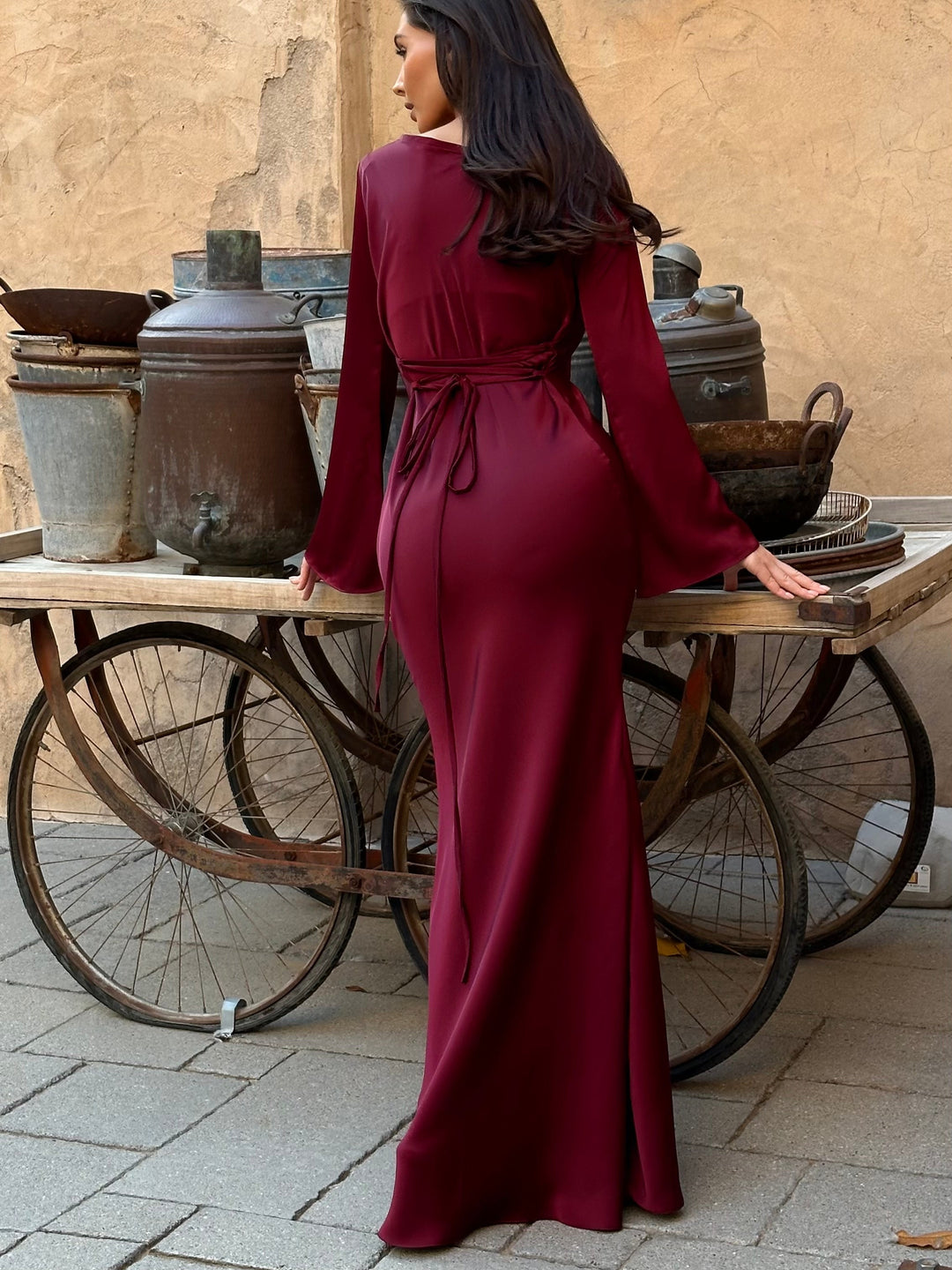 Langärmliges Maxikleid – Eleganz für jeden Anlass