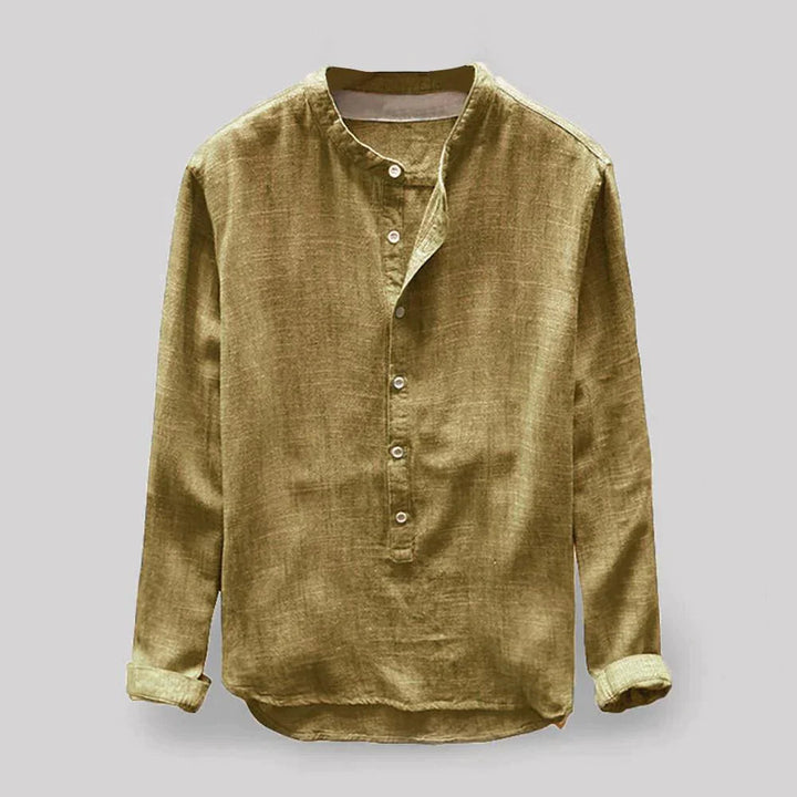 Langarmshirt Herren | Button-Down-Kragen & souveräner Look