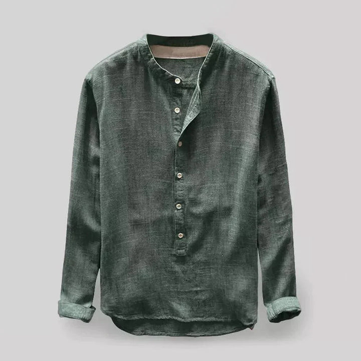 Langarmshirt Herren | Button-Down-Kragen & souveräner Look