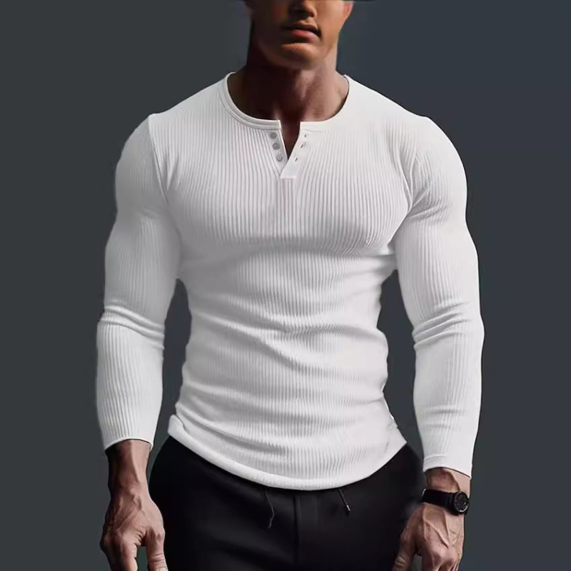 Langarmshirt Herren | Figurbetont & Moderner Look
