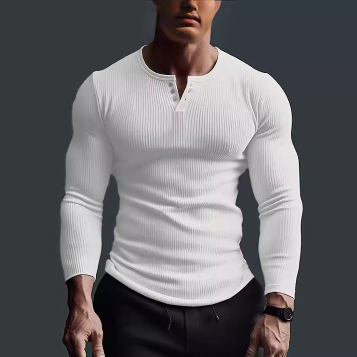 Langarmshirt Herren | Figurbetont & Moderner Look