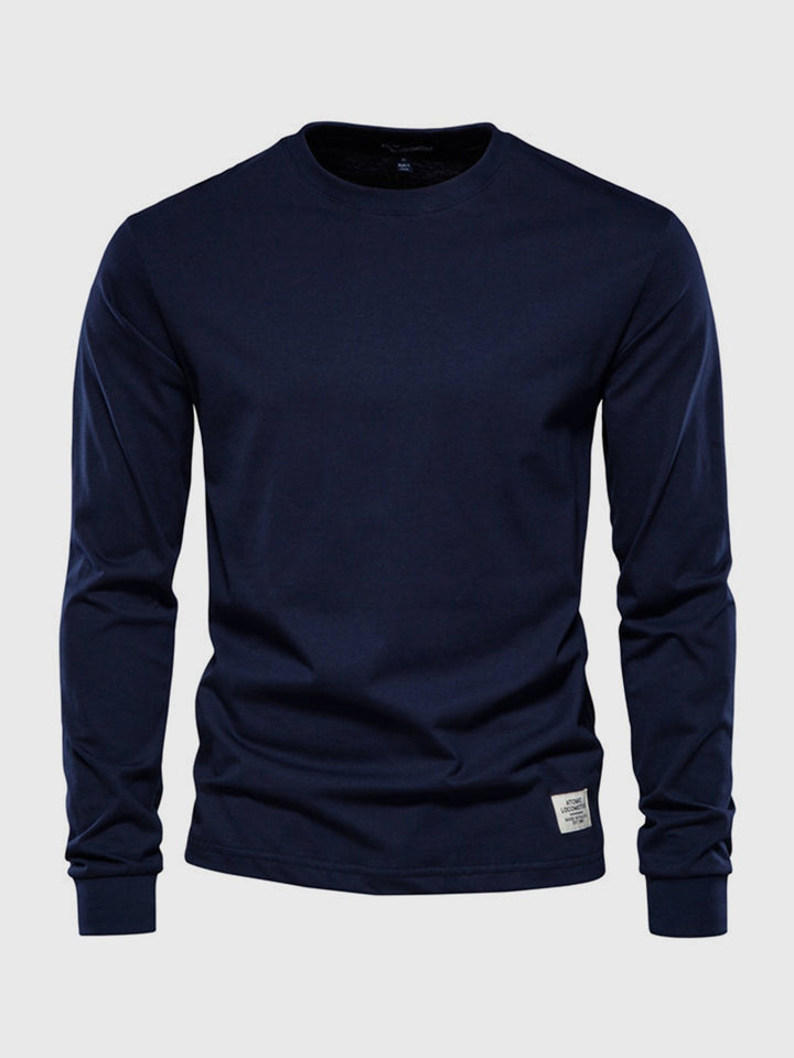 Langarmshirt Herren | Rundhals & cleanes Basic für jeden Tag