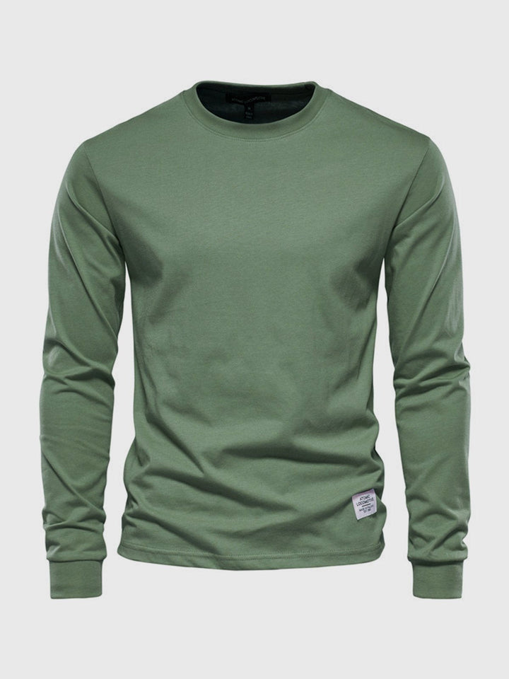 Langarmshirt Herren | Rundhals & cleanes Basic für jeden Tag