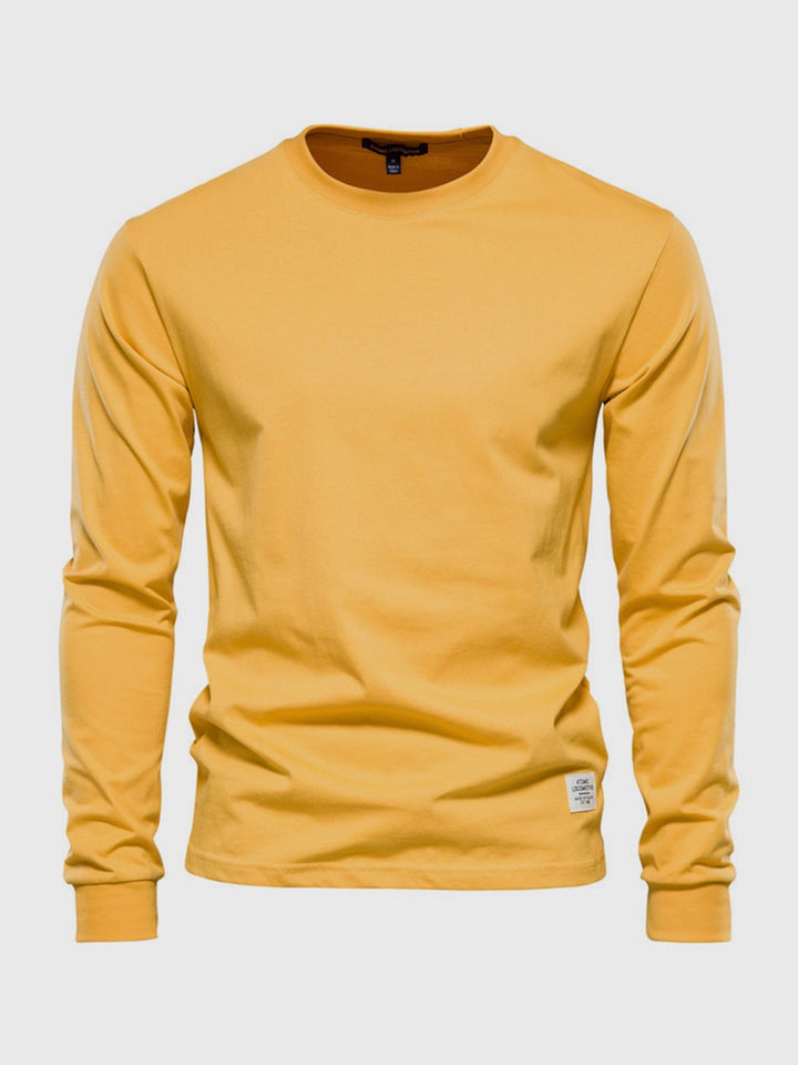 Langarmshirt Herren | Rundhals & cleanes Basic für jeden Tag