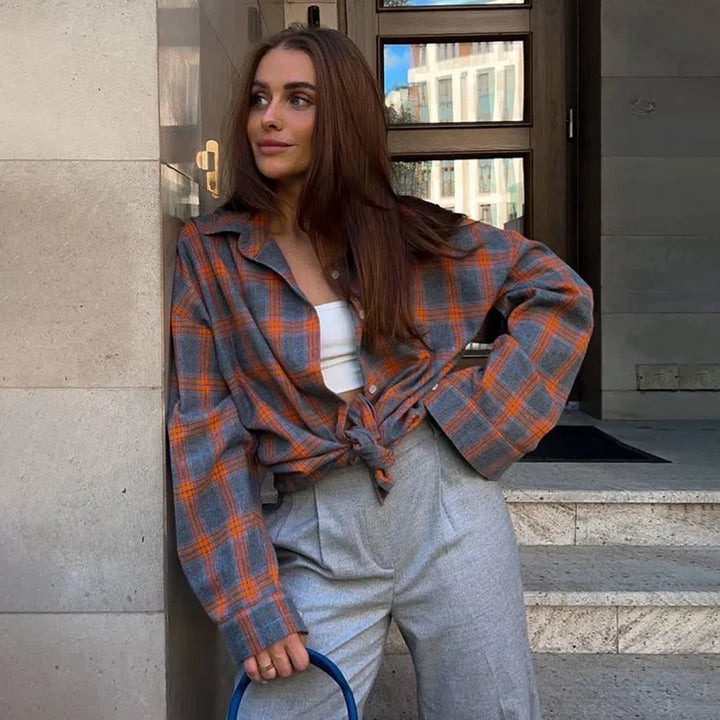 Langarmshirt für Damen | Oversize-Fit & Praktische Brusttaschen