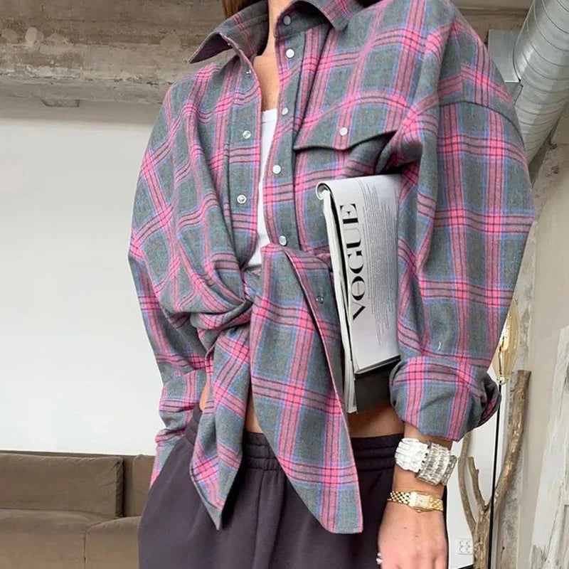 Langarmshirt für Damen | Oversize-Fit & Praktische Brusttaschen