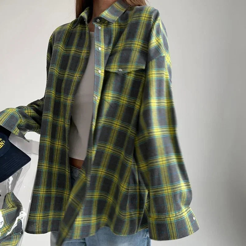 Langarmshirt für Damen | Oversize-Fit & Praktische Brusttaschen