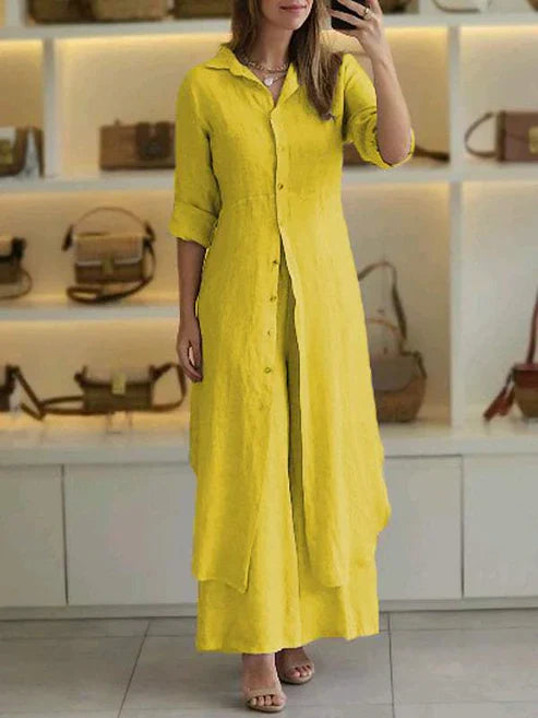 Lara | Elegantes Hemdblusenkleid Damen – Fließend & Vielseitig für den Sommer 4