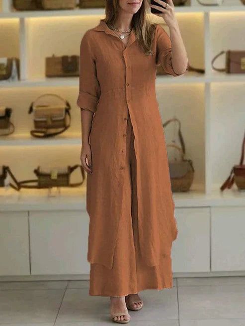 Lara | Elegantes Hemdblusenkleid Damen – Fließend & Vielseitig für den Sommer 6