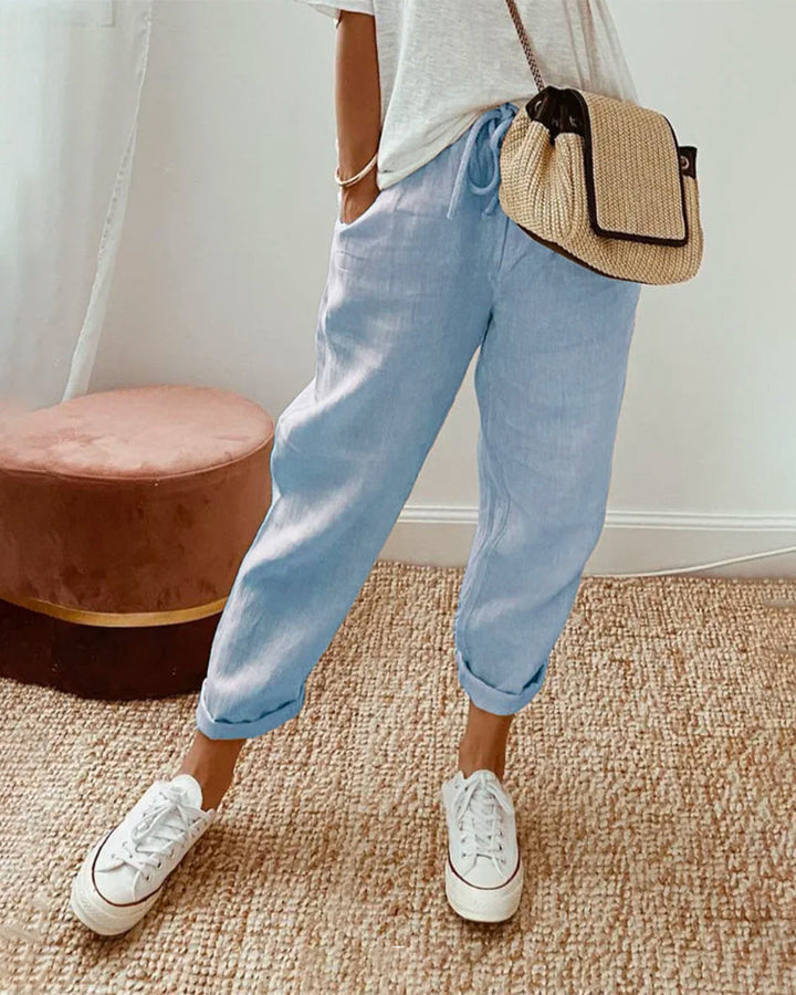 Leinenhose Damen mit Gummibund
