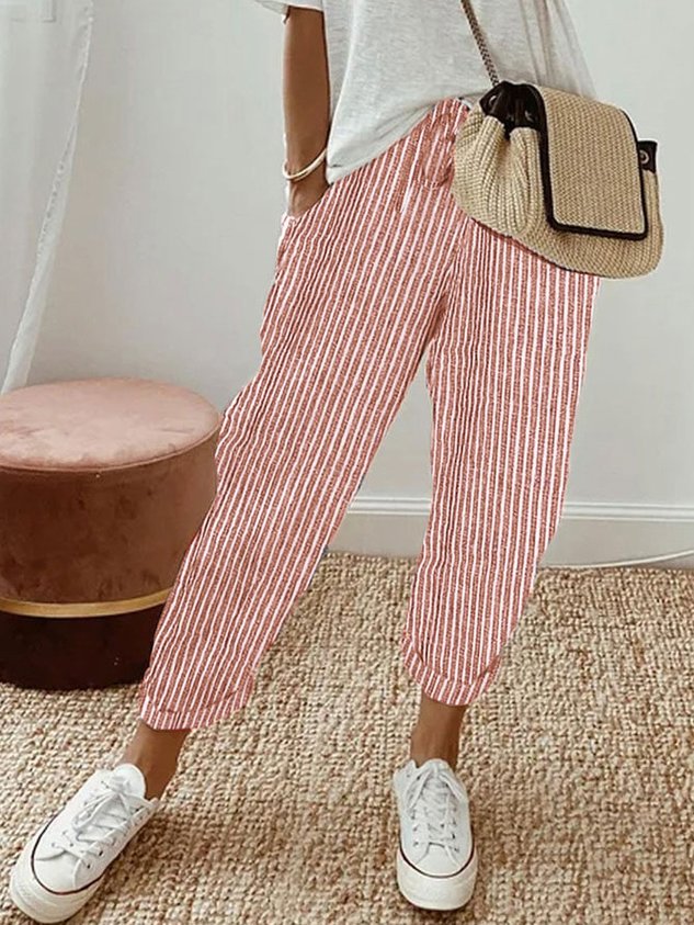 Leinenhose Damen mit Gummibund