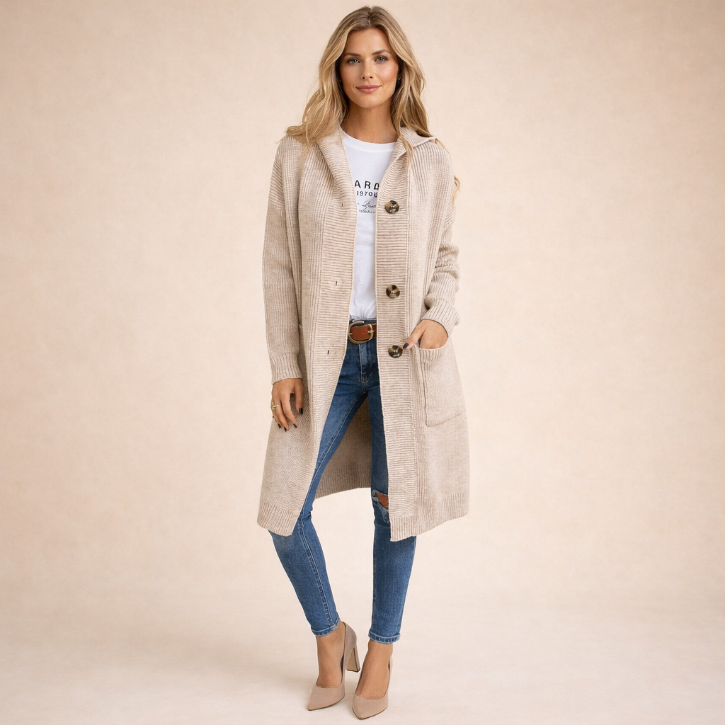 Lieke | Langer, bequemer und stylischer Cardigan 3