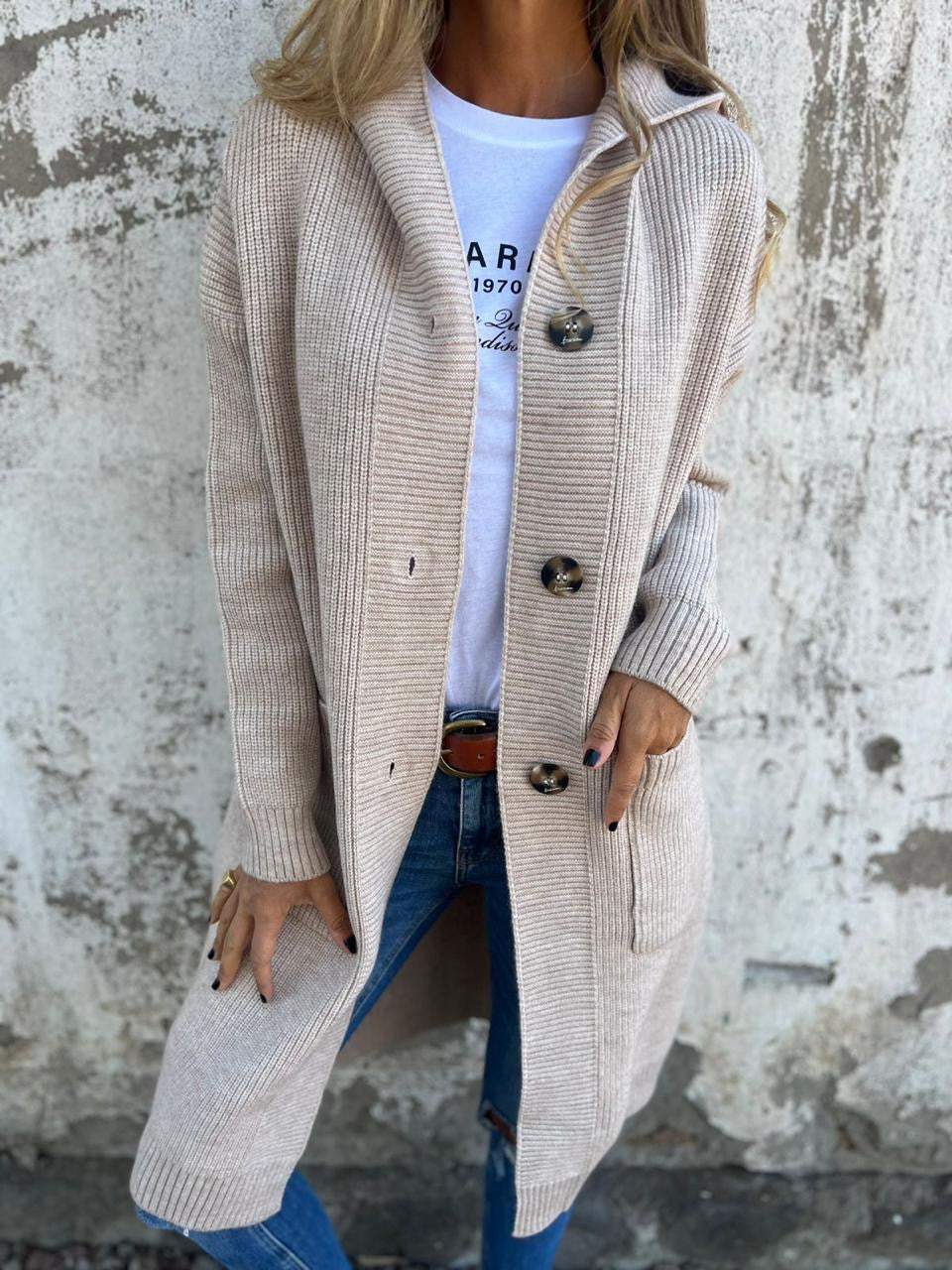 Lieke | Langer, bequemer und stylischer Cardigan 5