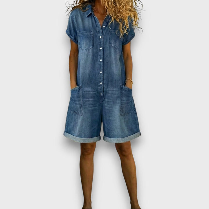 Lily | Weicher und stylischer Damen-Jeansoverall 0