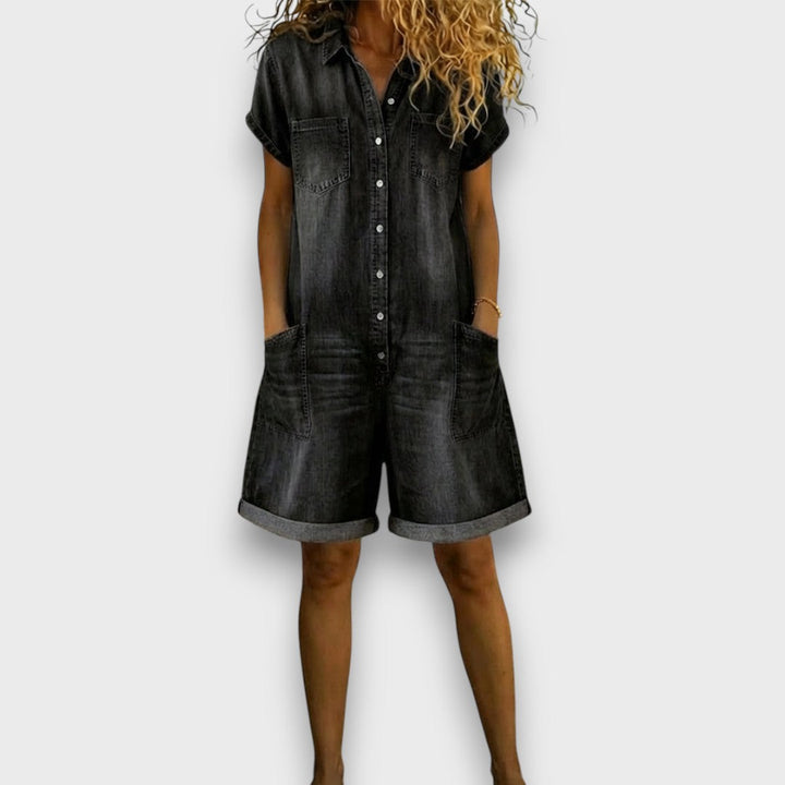 Lily | Weicher und stylischer Damen-Jeansoverall 2