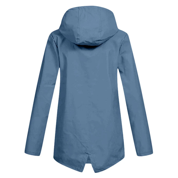 Lina | Damen Regenjacke – Wasserdicht, Bequem & Stilvoll mit Kapuze 4