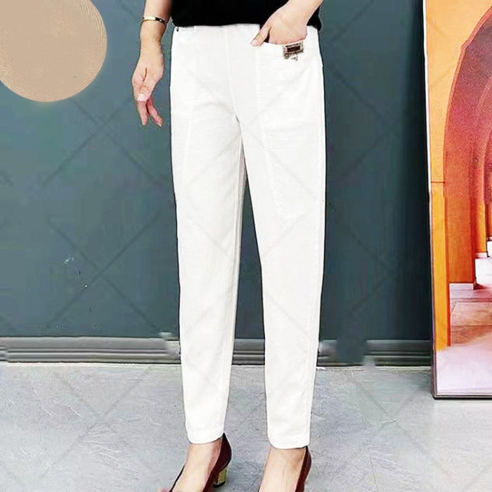 Lina | Damenhose – Atmungsaktiv, Elegant & Vielseitig in Weiß 4