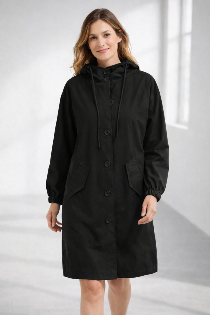 Lina | Damenjacke – Kapuze, Lockere Passform & Praktische Taschen 14