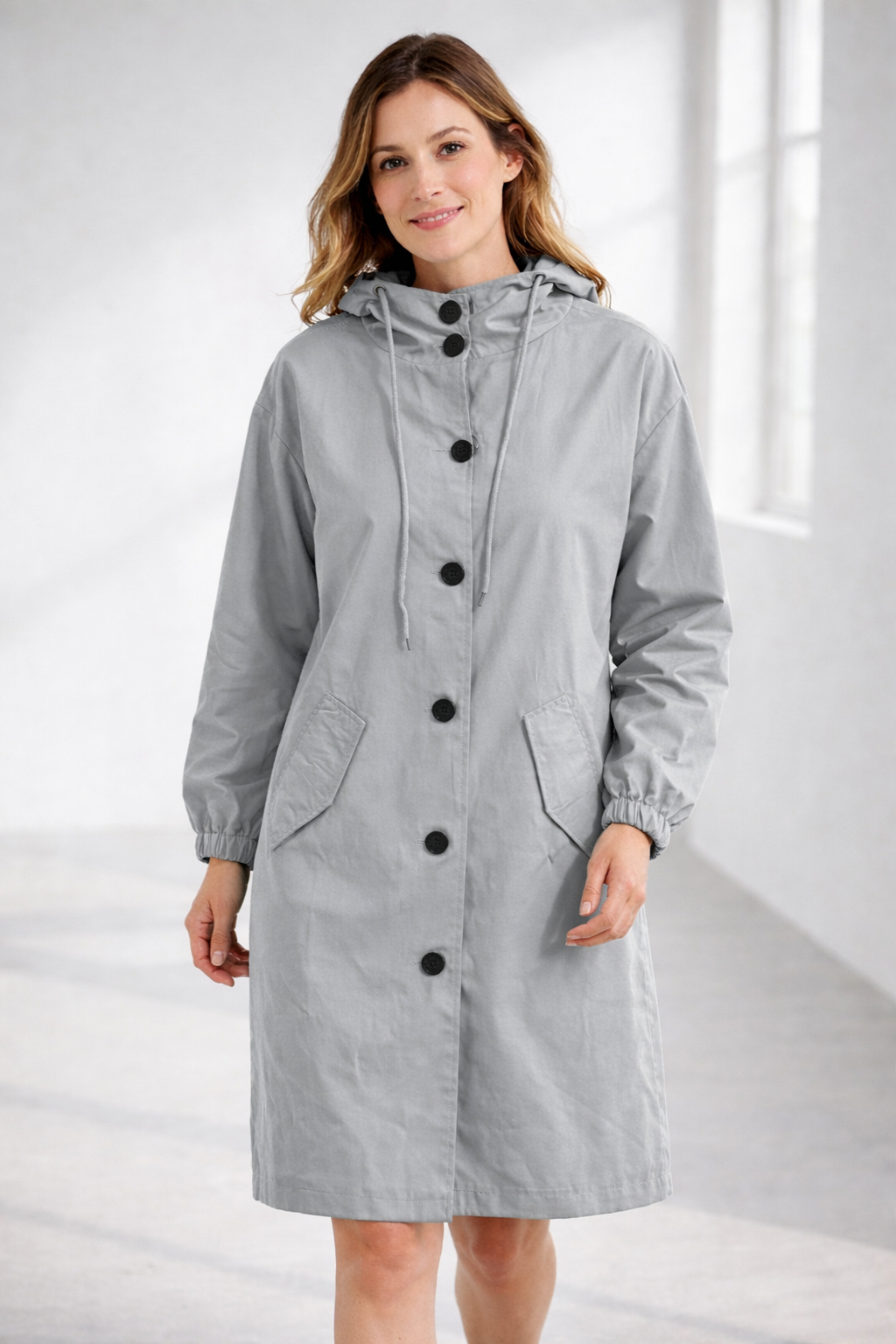 Lina | Damenjacke – Kapuze, Lockere Passform & Praktische Taschen 15