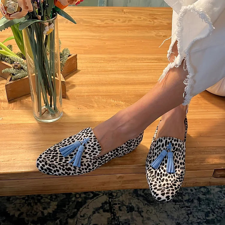 Lina | Elegante & Bequeme Damen Loafer im Leopardenmuster 0