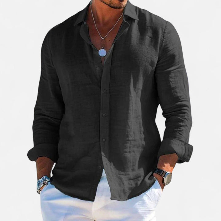 Robert – Linen Heritage Shirt for Men - Image 6