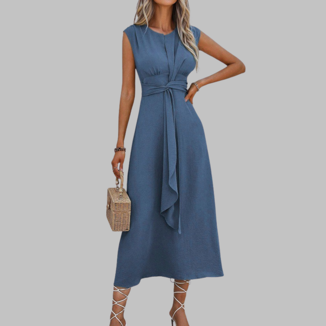 Liora | Elegant Tailliertes Midikleid – Fließend & Ideal für Sommeranlässe 2