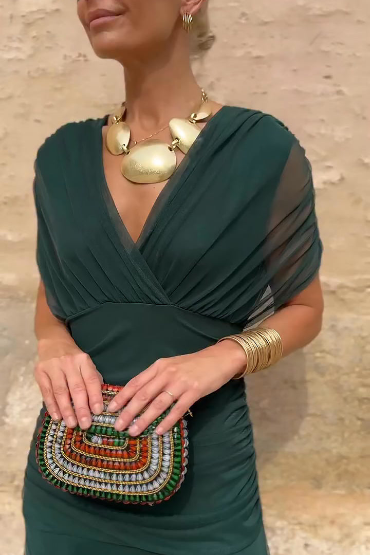 Livia Belle | Elegantes V-Ausschnitt Langes Zeremonienkleid 2