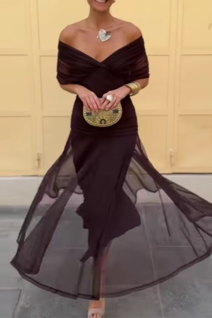 Livia Belle | Elegantes V-Ausschnitt Langes Zeremonienkleid 9