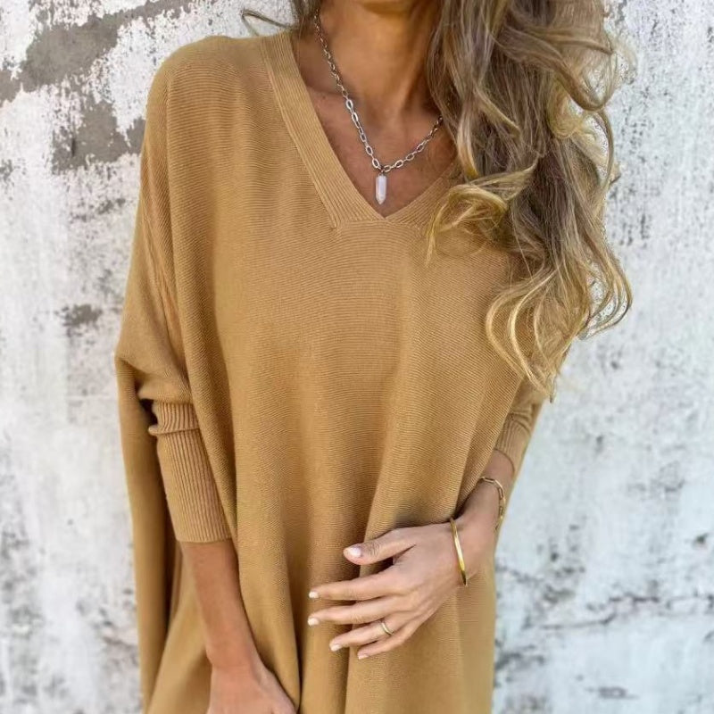 Livia | Bequem Oversized Strickoberteil mit V-Ausschnitt 3