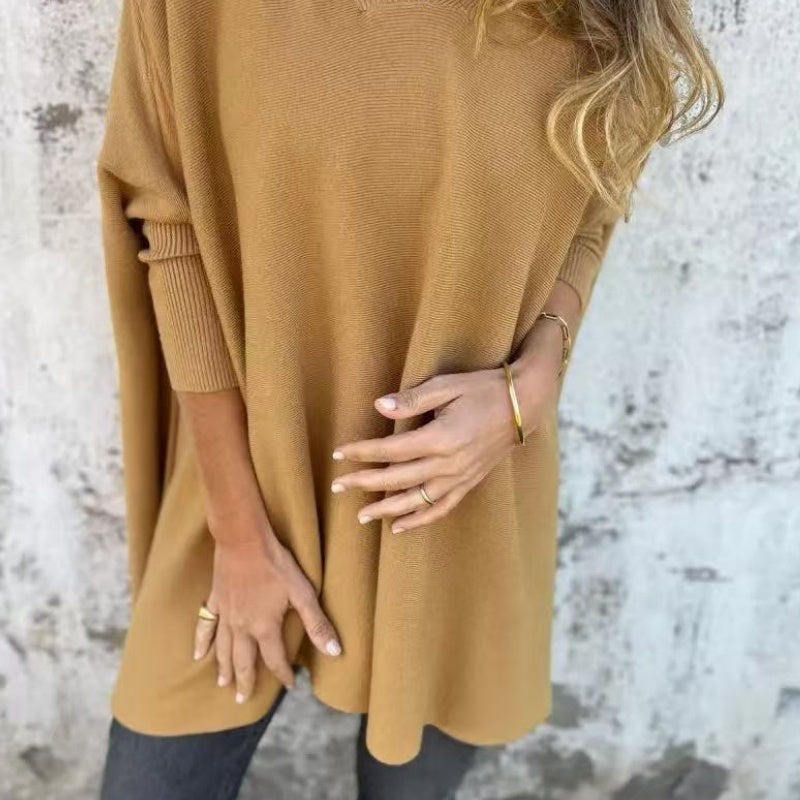 Livia | Bequem Oversized Strickoberteil mit V-Ausschnitt 4