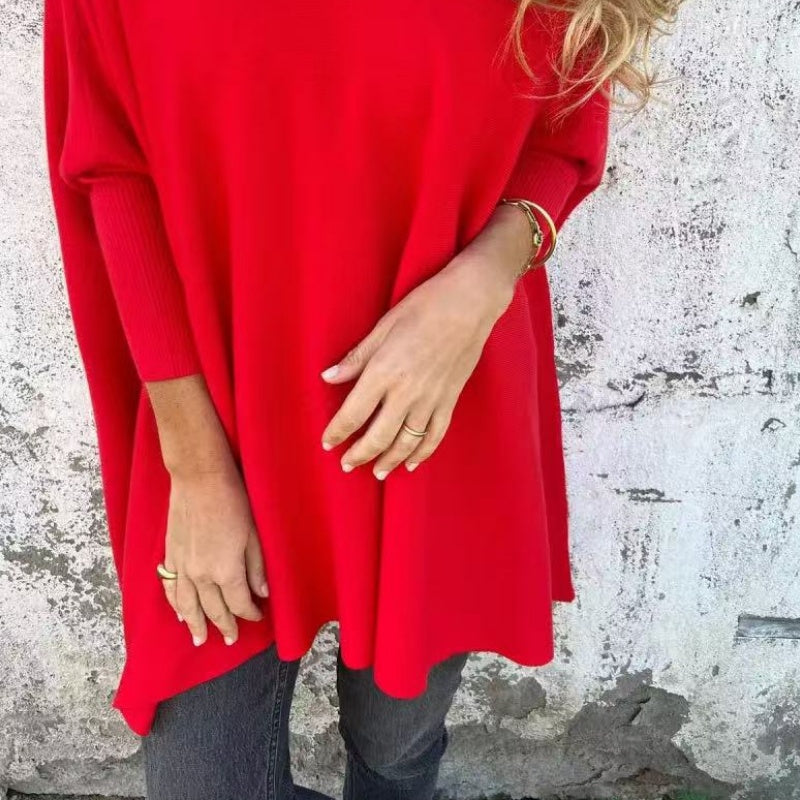 Livia | Bequem Oversized Strickoberteil mit V-Ausschnitt 7