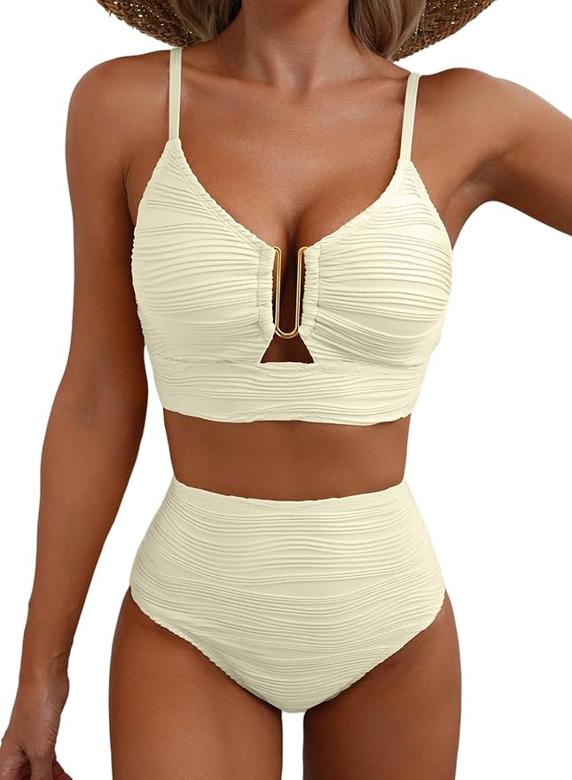 Livia | Bequemer, Hochtaillierter Damen Bikini – Elegante Bademode für Stilbewusste 8