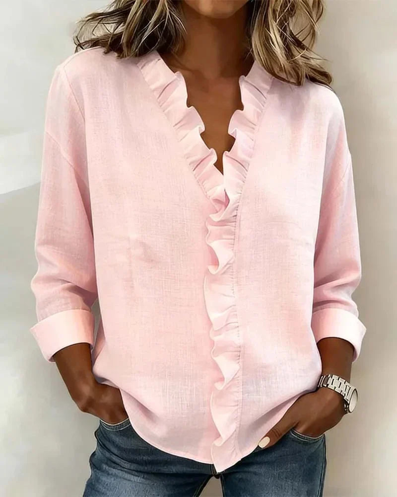 Daniela | Elegante Bluse mit V-Ausschnitt
