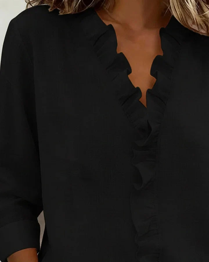 Daniela | Elegante Bluse mit V-Ausschnitt