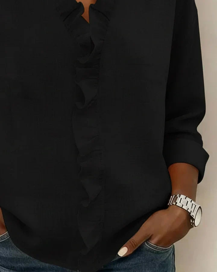 Daniela | Elegante Bluse mit V-Ausschnitt