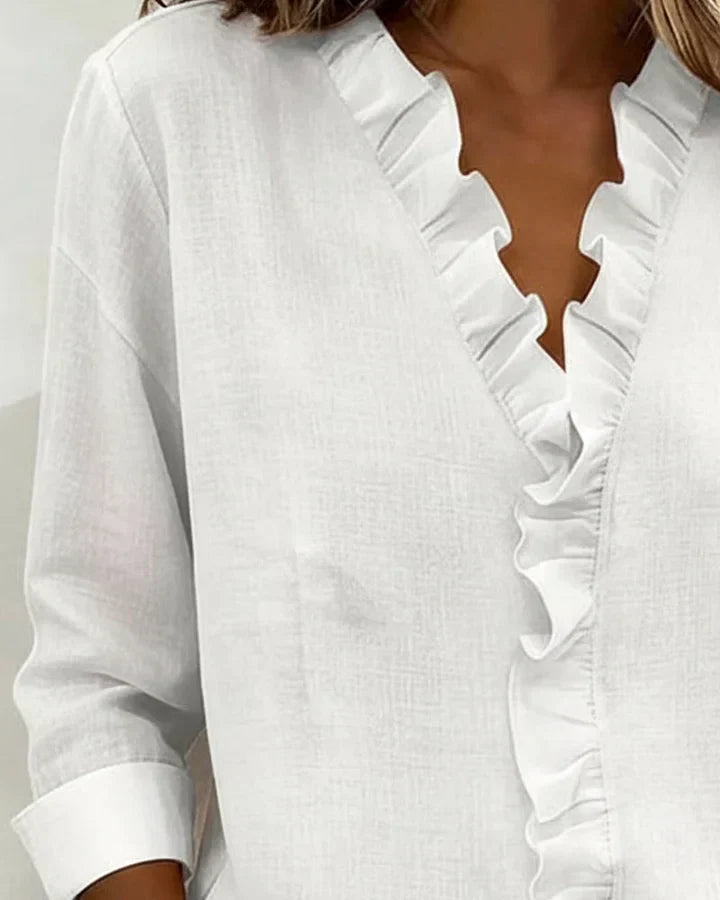 Daniela | Elegante Bluse mit V-Ausschnitt