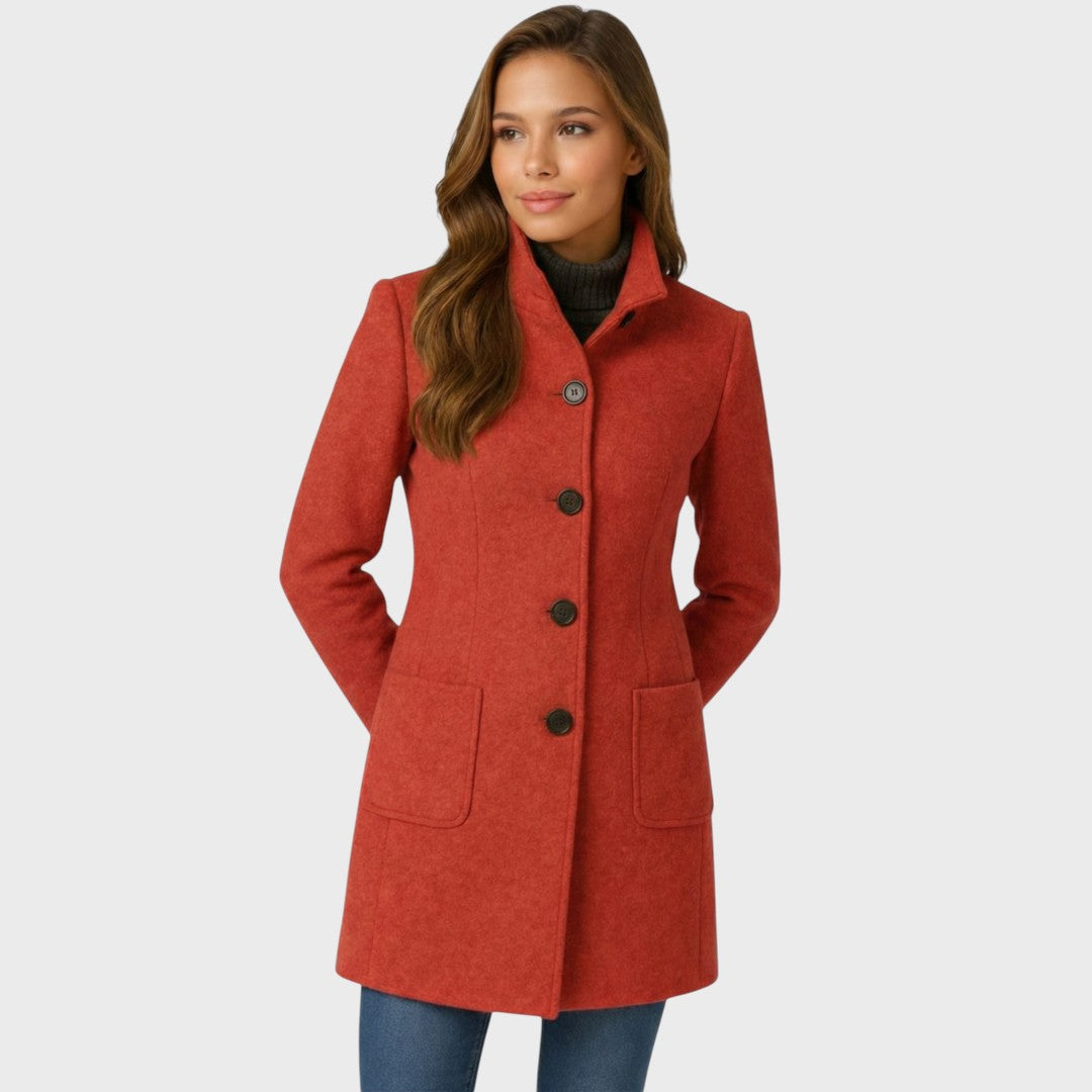 Vanessa | Eleganter und Warmer Knopf Mantel