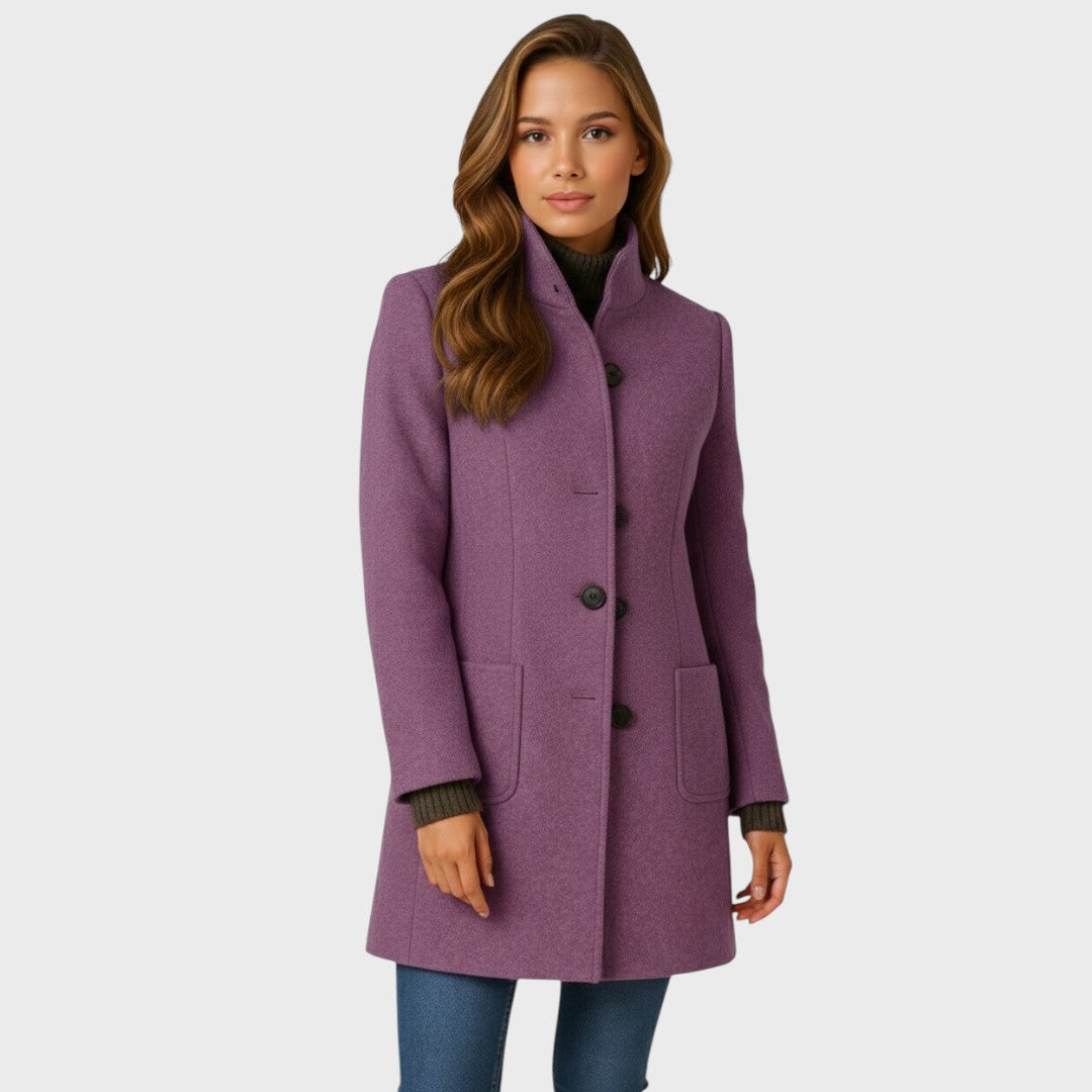 Vanessa | Eleganter und Warmer Knopf Mantel