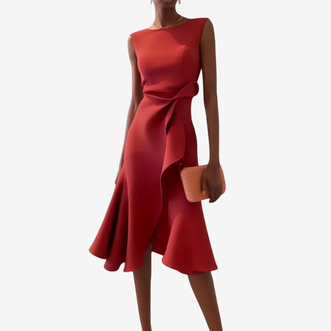 Leah | Stilvolles und elegantes asymmetrisches Damenkleid