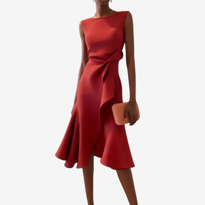Leah | Stilvolles und elegantes asymmetrisches Damenkleid