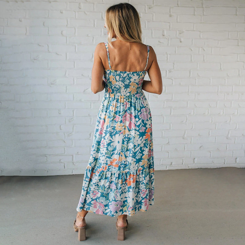 Livia | Elegantes Blumendruck Damenkleid für Hochzeitsgäste 2
