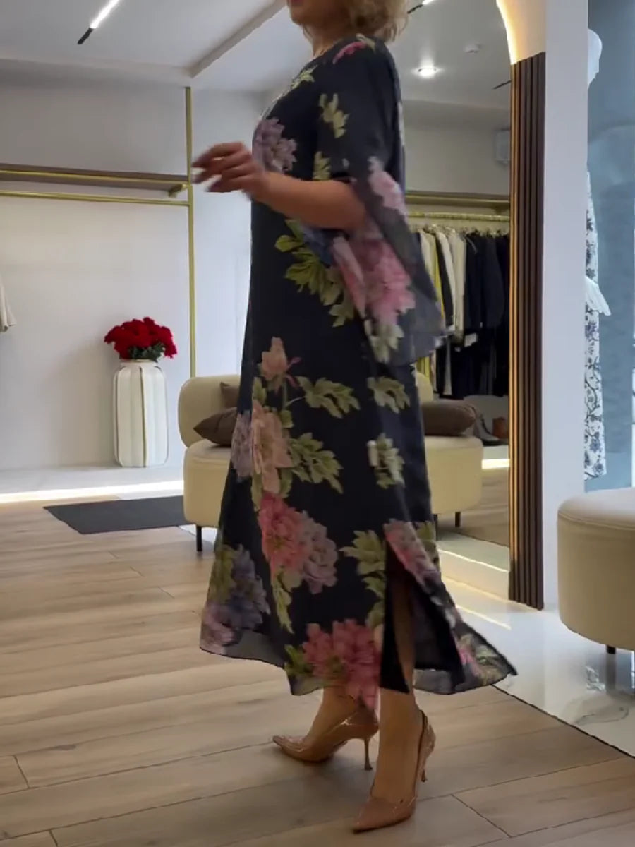 Livia | Elegantes Blumendruck Maxikleid Sommer für Damen 3