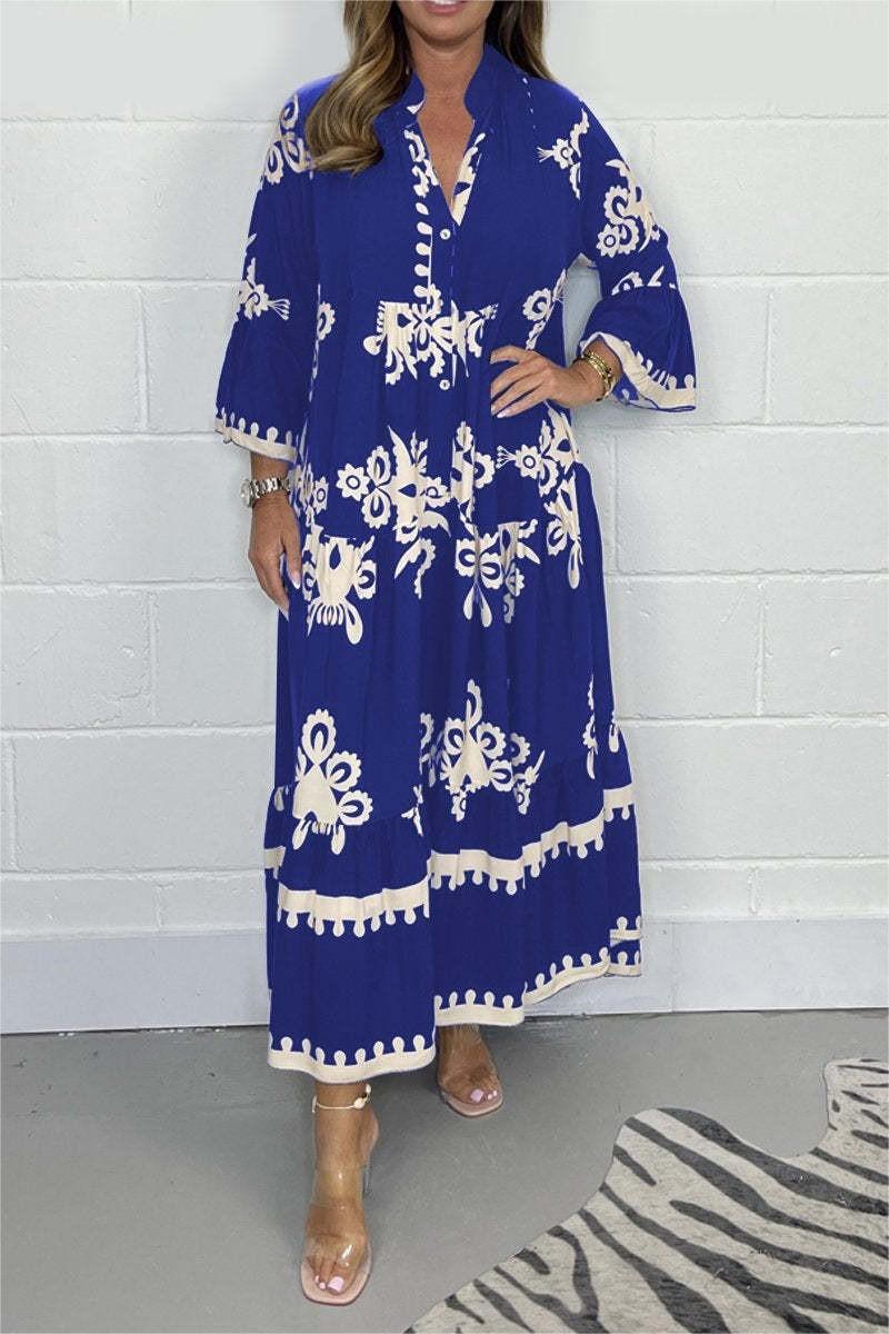 Livia | Elegantes Blumendruck Maxikleid Sommer für Damen 4