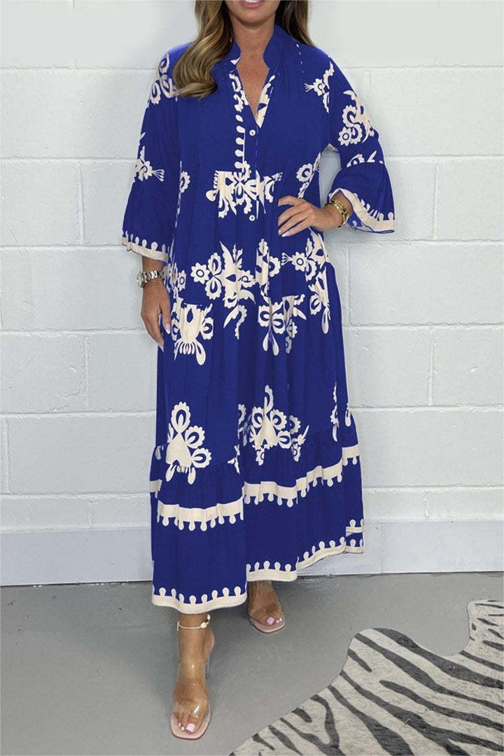 Livia | Elegantes Blumendruck Maxikleid Sommer für Damen 4