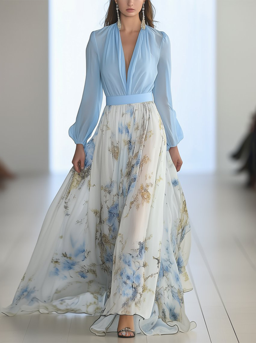Karolin | Leichtes Maxikleid mit Blumenmuster für Damen