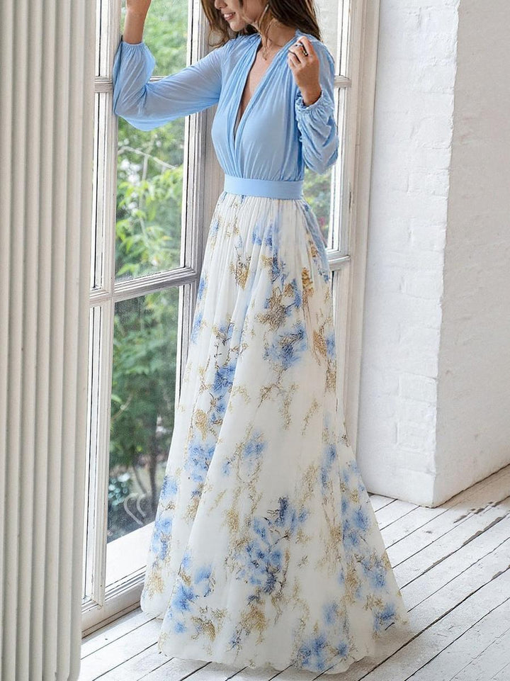 Karolin | Leichtes Maxikleid mit Blumenmuster für Damen